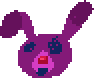 pixel bunny head