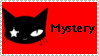 Emily Strange black cat with a star eye stamp