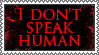deviantart stamp reading 'I don't speak human'